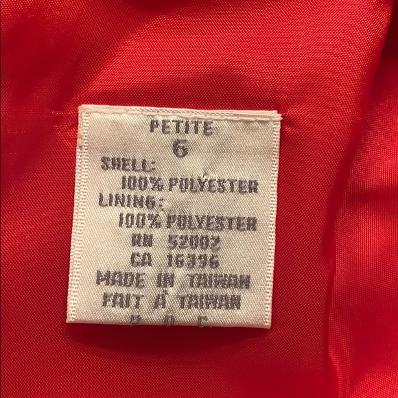 Liz Claiborne Ruby Red Tailored Dress - Picture 8 of 8